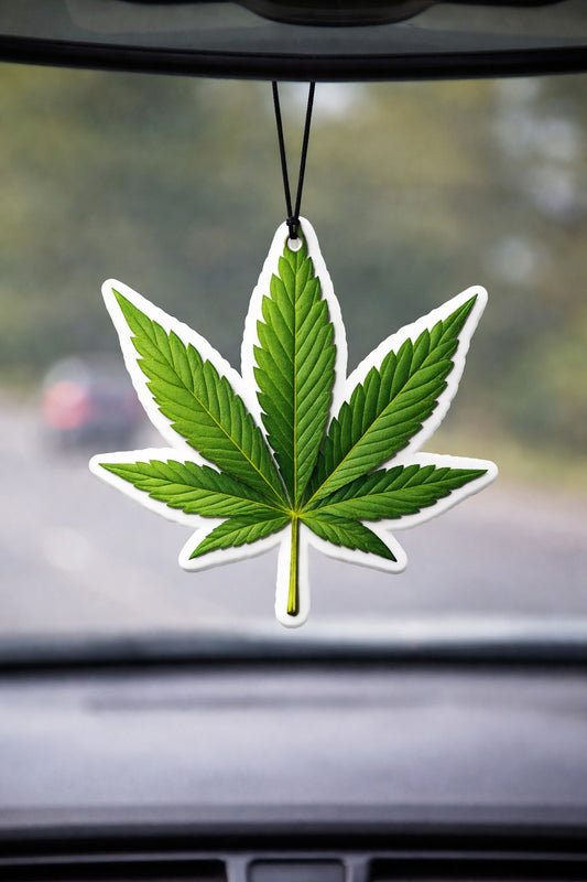 Marijuana car hanging perfume
