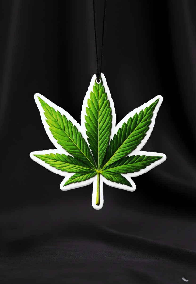Marijuana car hanging perfume