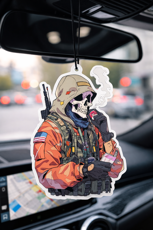 Smoked Skull Warrior – Car Hanging Perfume